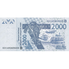 P216Ba Benin - 2000 Francs Year 2003